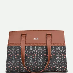ZOUK Floral Printed Structured Shoulder Bag image 3