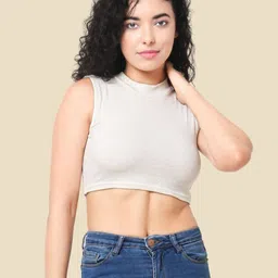 Sizi Women Ribbed Cotton Tank Crop Top-picture-41