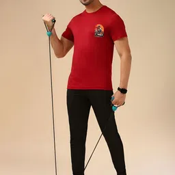 CASUALBUD Men Graphic Printed Round Neck T-shirt image 4