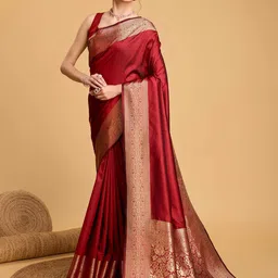 KALINI Woven Design Border Banarasi Saree-picture-16