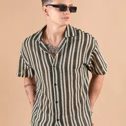 Beyoung Men Original Horizontal Stripes Striped Casual Shirt-picture-27