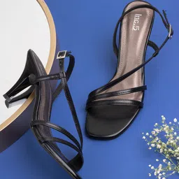 Inc 5 Striped Party Kitten Sandals-picture-39