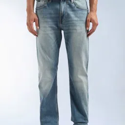 Flying Machine Men Straight Fit Mid-Rise Light Fade Stretchable Jeans-image-60