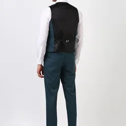 Peter England Elite Self Design Slim-Fit Single-Breasted Three-Piece Formal Suit image 4