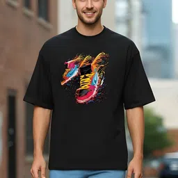 KAIDO Men Printed Drop-Shoulder Sleeves T-shirt image 2