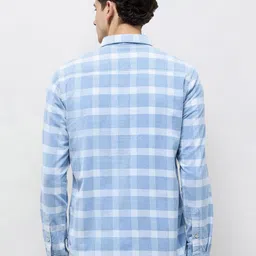 U.S. Polo Assn. Denim Co. Checked Button-Down Collar Slim Fit Cotton Shirt image 2