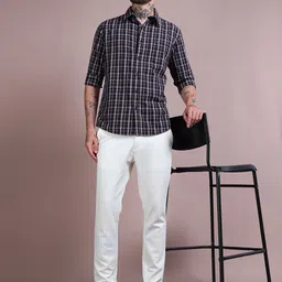 RIGS AND RAGS Men Classic Checked Casual Shirt image 3