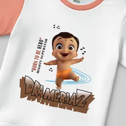 Chhota Bheem Boys Printed Short Sleeves Pure Cotton T-shirt With Shorts image 5