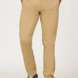 Greenfibre Men Slim Fit Mid-Rise Cotton Trousers-picture-26