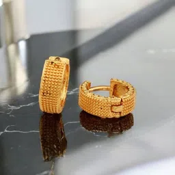 SHREE KRISHNA SHOPPING Unisex Gold-Plated Brass Earrings-picture-35