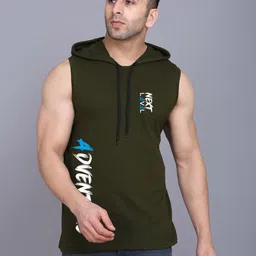 TEEFOX Typography Printed Hooded T-shirt-picture-16