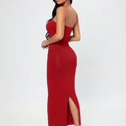 Stylecast X Slyck Strapless Bodycon Maxi Dress image 3