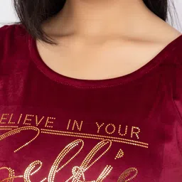 D-LINE Print Velvet Top image 3