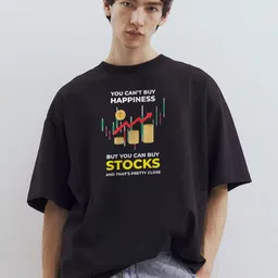 MaverIQ Men Graphic Printed Round Neck Cotton Oversized T-shirt-picture-30