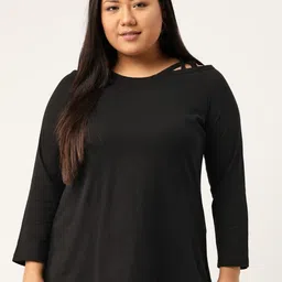 theRebelinme Plus Size Cut Out Cotton Knitted Top-picture-36