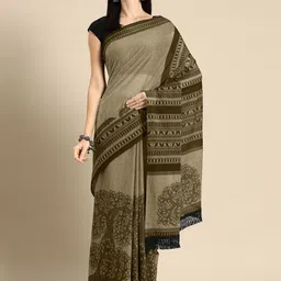 BUTA BUTI Women Ethnic Motifs Printed Pure Cotton Saree-picture-27