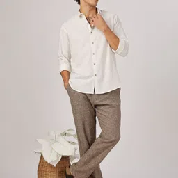 HAMPTONS Spread Collar Cotton Shirt-picture-24