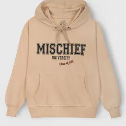 nap chief Unisex Kids Mischief University Printed Oversized Fit Hooded Sweatshirt-picture-13