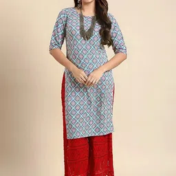 arangya Women Geometric Printed Crepe Kurta-picture-24