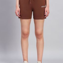 GRIFFEL Women Loose Fit High-Rise Pure Cotton Sports Shorts-picture-10