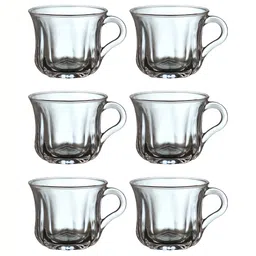 CDI Transparent 6 Pieces Glossy Glass Cups image 2