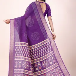 GHAN SALS Bandhani Printed Kanjeevaram Saree image 3