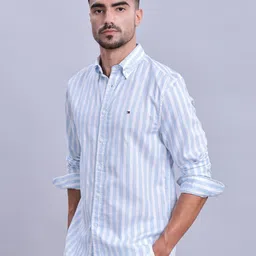 Tommy Hilfiger Men Classic Opaque Striped Casual Shirt image 5