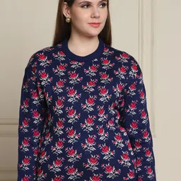 Numalo Women Floral Printed Pullover-picture-12