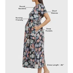 Putchi Floral Print Maternity A-Line Midi Dress image 3