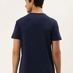 AMSWAN Men Typography Printed Applique T-shirt image 2