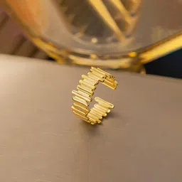 Designs & You Gold-Plated Adjustable Finger Ring-picture-31