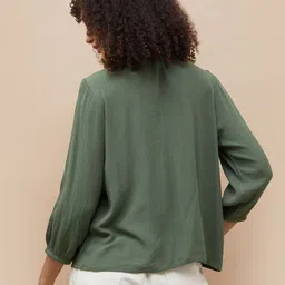 Fame Forever by Lifestyle Women Tie-Up Neck Regular Top image 4