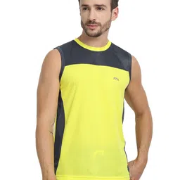 FTX Pack Of 4 Colourblocked Sleeveless Round Neck T-shirts image 5