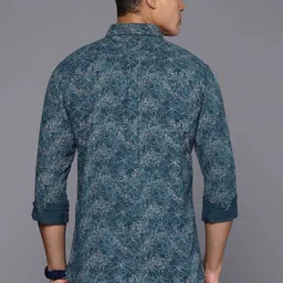 Allen Solly Pure Cotton Custom Fit Floral Printed Casual Shirt image 2