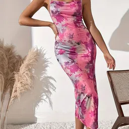 LULU & SKY Women Floral Print Bodycon Dress-picture-24