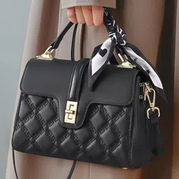 CORSICA Embellished PU Half Moon Handheld Bag-image-3