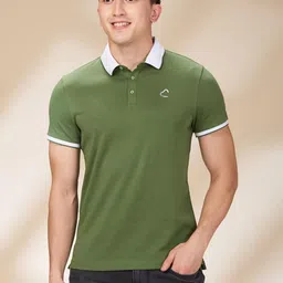 Being Human Men Solid Polo Collar Cotton Slim Fit T-shirt-picture-10