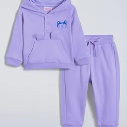 Hopscotch Boys Pack Of 2 Pure Cotton Top With Jogger-image-52