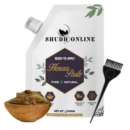 Shudh Online Ready To Use Henna Paste For Grey Hair - 220 g-picture-54