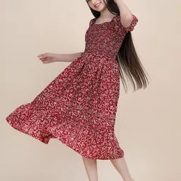 PTVIZE Women Printed Fit & Flare Dress-picture-38