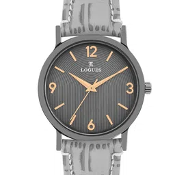 L LOGUES Men Brass Dial & Leather Bracelet Style Straps Analogue Watch G E-851 QL-27-picture-30