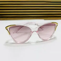 SPADEACES Women Cateye Sunglasses with Polarised and UV Protected Lens SP New Cateye Pink-image-0