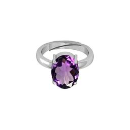 GenZcomplex Purple Brass Amethyst Finger Ring-picture-15