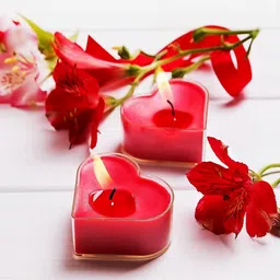 1st Time Pack Of 6 Romantic Heart-Shaped 4 Hours Burning Candle image 5