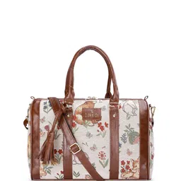 THE CLOWNFISH Women Lorna Floral Printed Structured Handheld Bag image 4