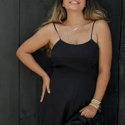 Aurevie Crepe Fit & Flare Maxi Dress-picture-11