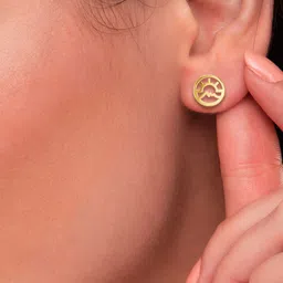 KISNA DIAMOND AND GOLD JEWELLERY 18Kt Mountain Sunrise Earrings image 2