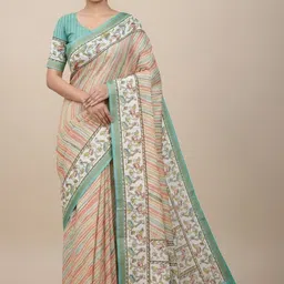 Shilpkala Leheriya Pure Linen Saree-picture-27