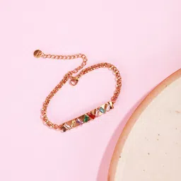 DressBerry Women Stone Studded Charm Bracelet-picture-17