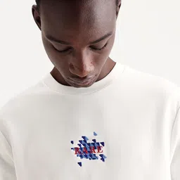 RARE RABBIT RONTA Men Brand Logo Printed Round Neck Sweatshirt image 4